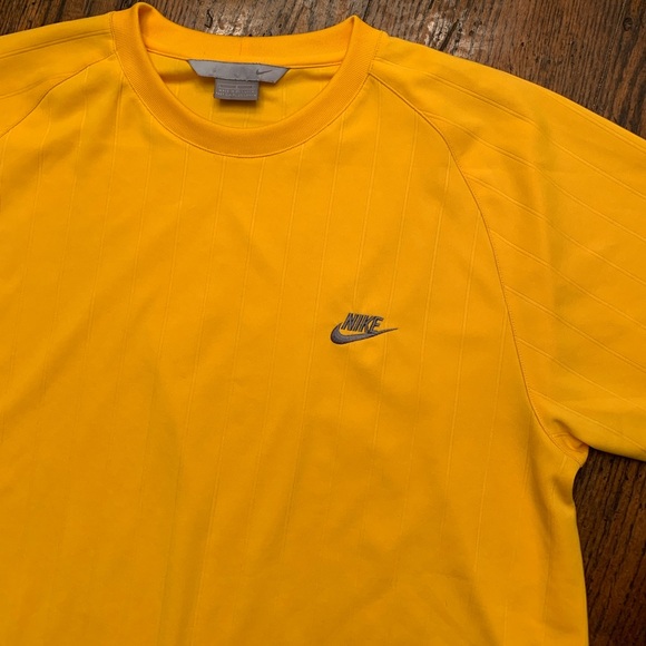 Vintage Nike Yellow Soccer Jersey - Picture 1 of 4